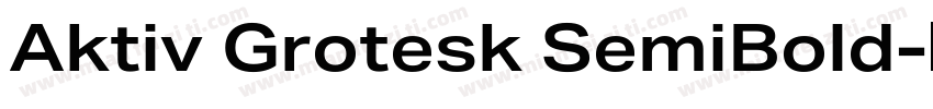 Aktiv Grotesk SemiBold字体转换